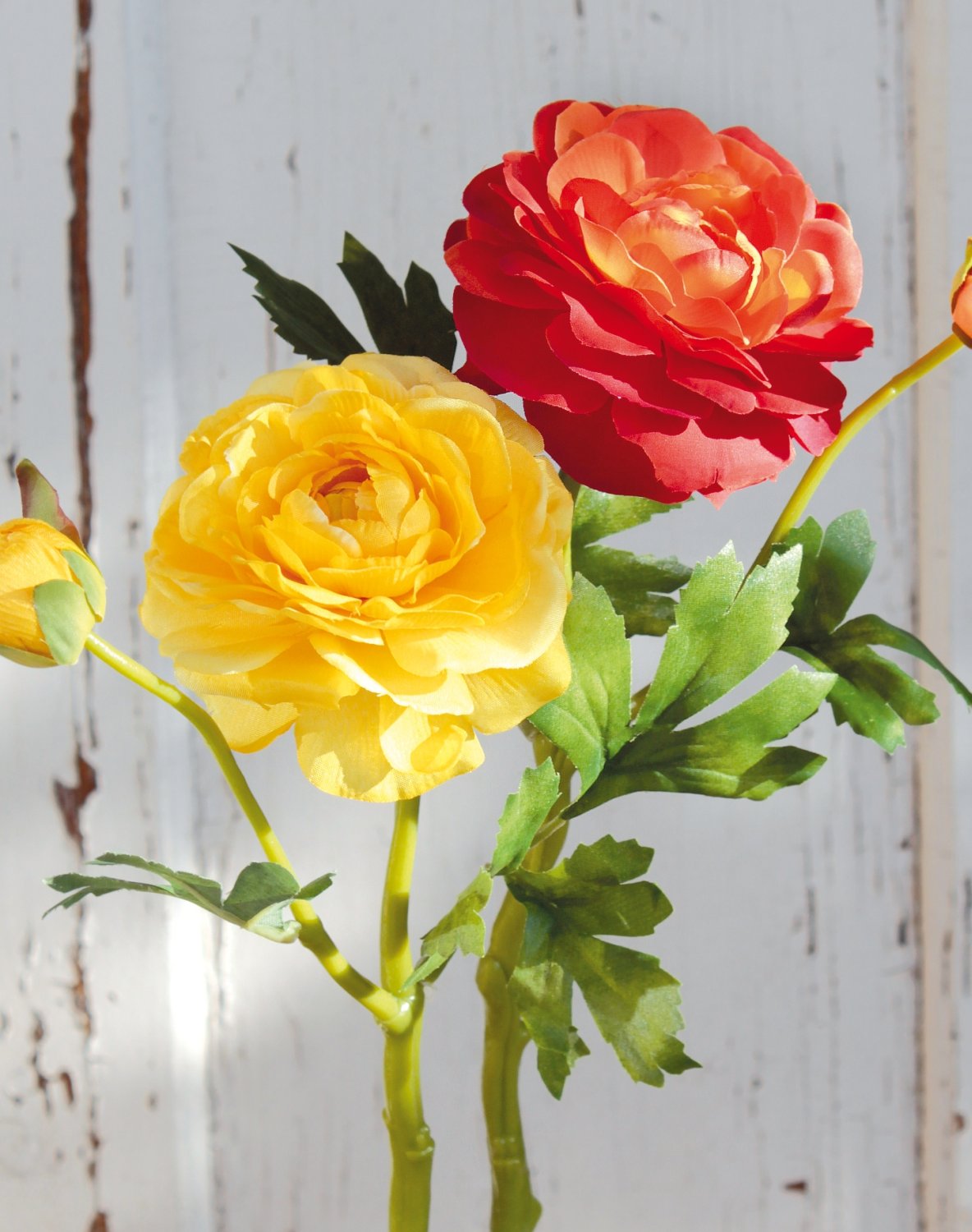 2450 330 a3 Лютик шелковый, 1 цветок, 1 бутон, 32 см, желтый H-andreas  - Вид №2