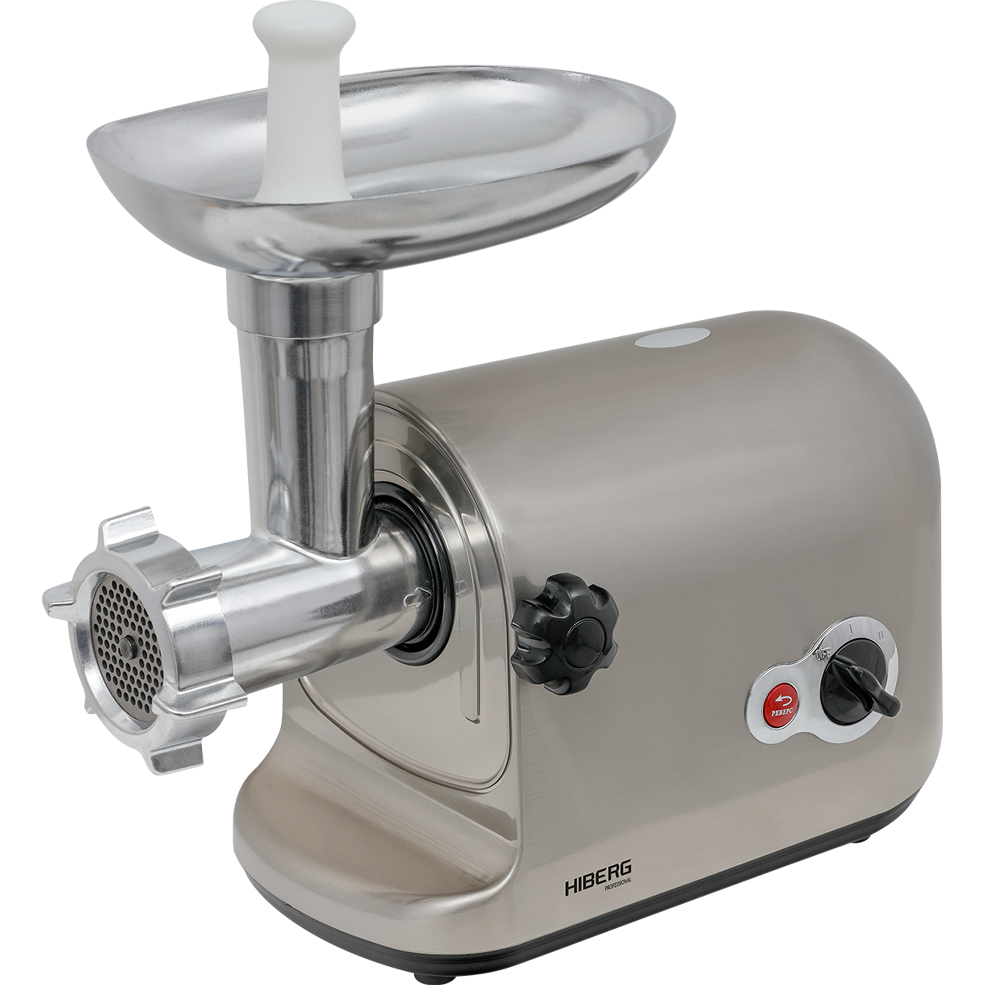 9021373 Мясорубка электрическая HIBERG MG 400 X серый STDN-0150278