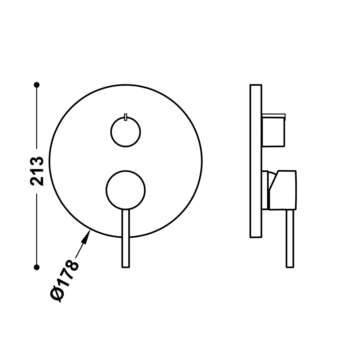 Видимая часть RAPID-BOX для скрытого 3-ходового Rapid-box-26227310 TRES - Вид №1