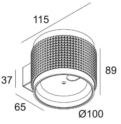 Металлический светодиодный настенный светильник Deltalight ORBIT PUNK ARCH-00125302 - Вид №10