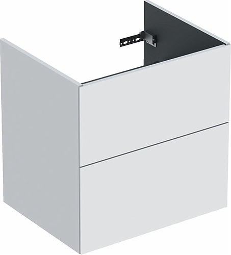 9751021111 IDO Elegant напольная тумба под умывальник, с двумя ящиками, W = 600 мм, W1 = 610 мм, белый - Вид №7