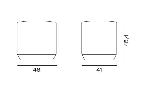 Бархатный пуфик для контракта Vergés Atay ARCH-00112188 - Вид №3