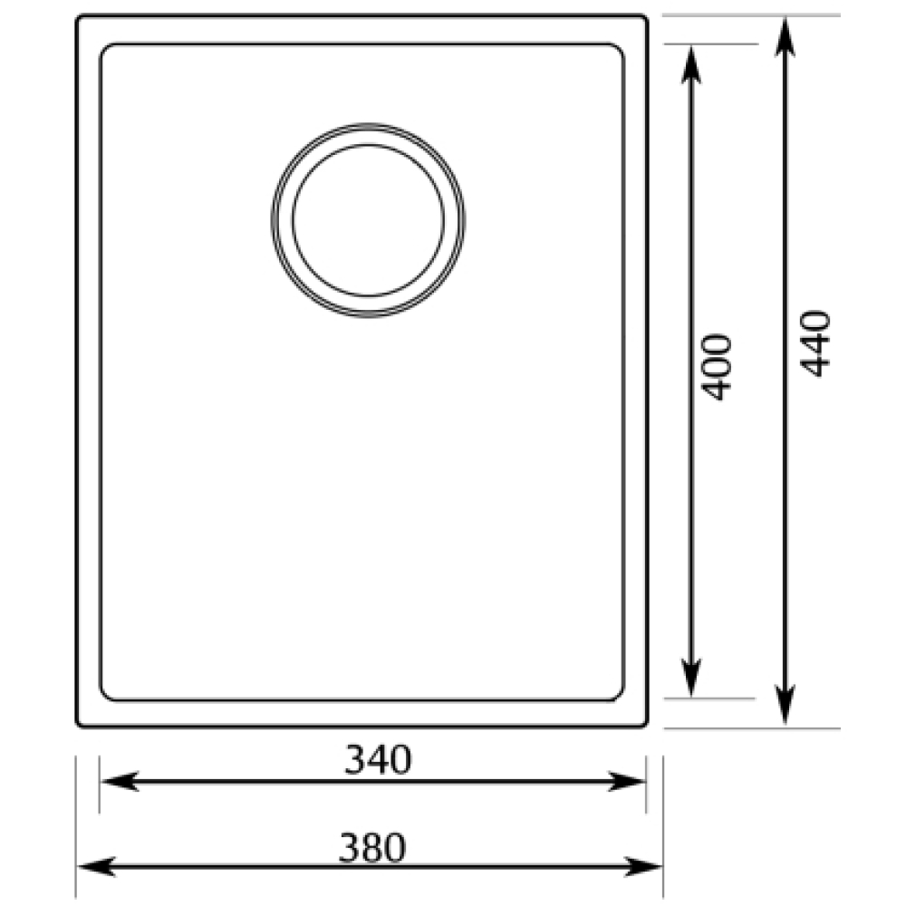 Кухонные мойки Eco Marino SME-380.A SEAMAN  - Вид №2