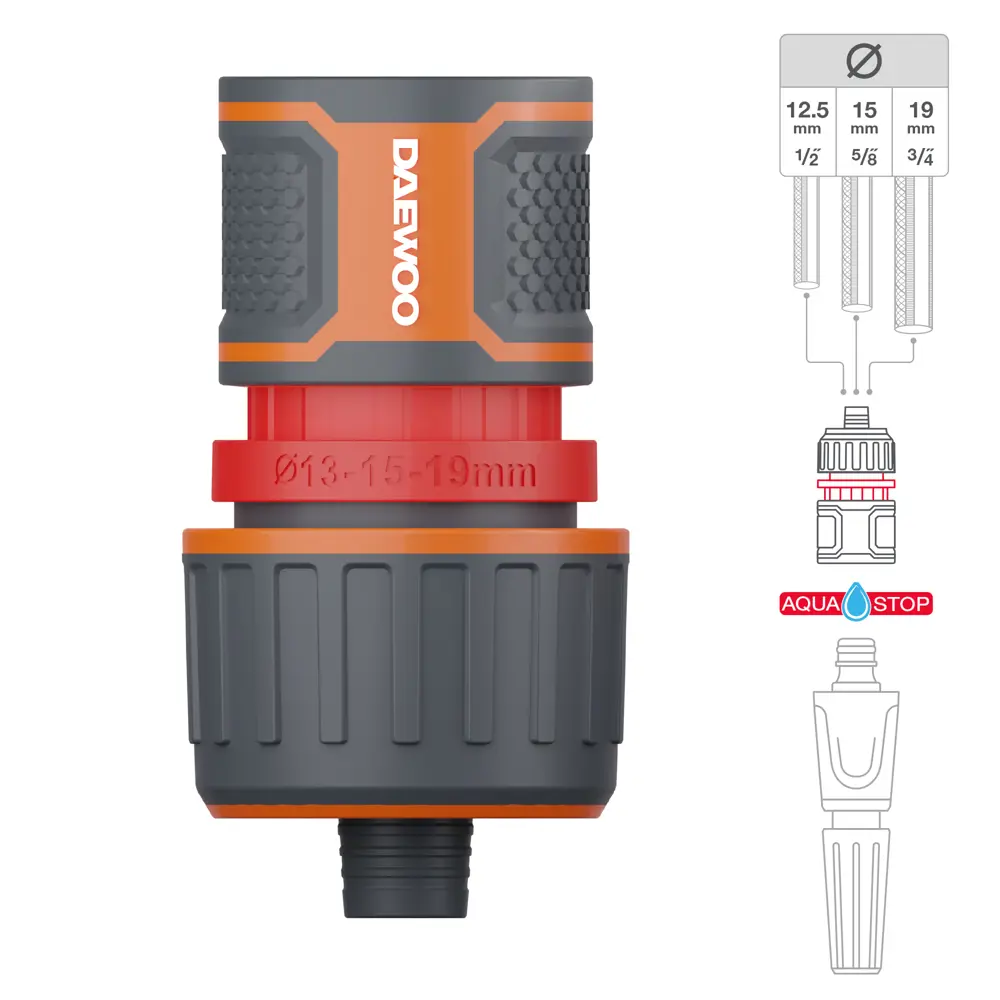 Коннектор Santreyd с автостопом для систем полива 3/4" 89372599 STLM-1468567 - Вид №1