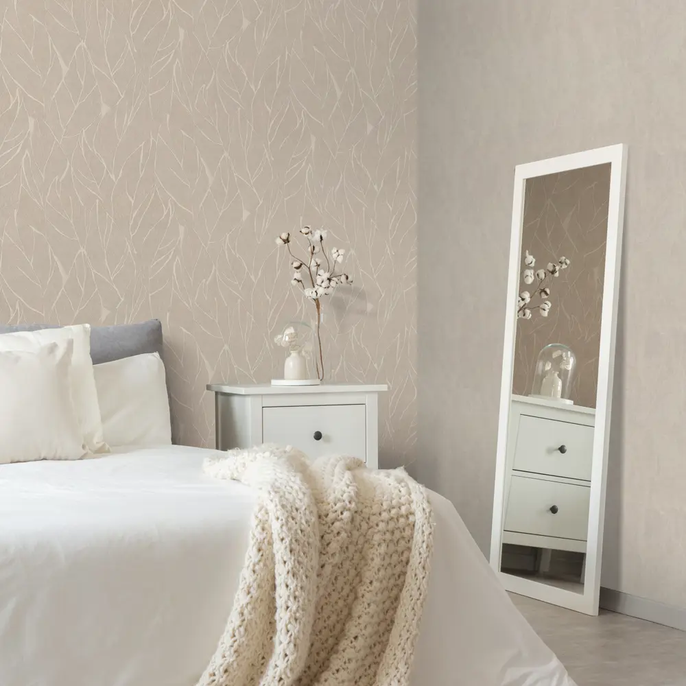 Флизелиновые обои DIAMOND Adriana в элегантном темно-бежевом оттенке 89384251 STLM-1454099 - Вид №3