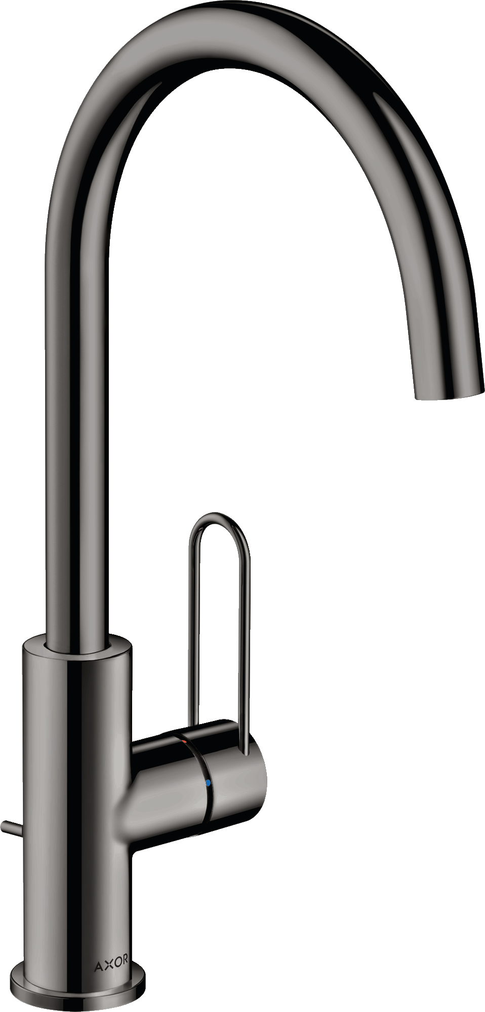 38036330 Смеситель для раковины 240, однорычажный, с петлевой ручкой и сливным гарнитуром AXOR UNO