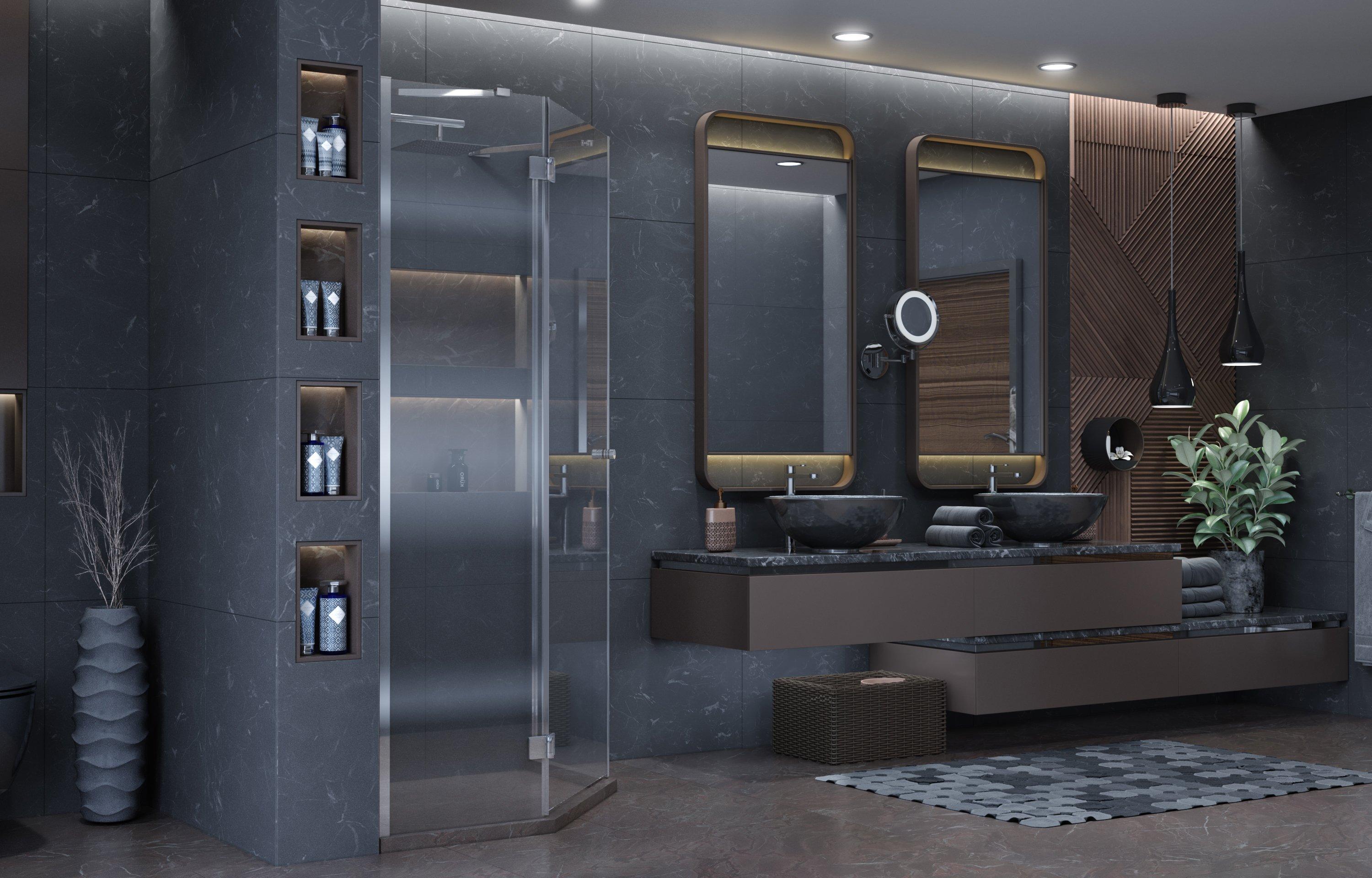 Душевое ограждение Ambassador Diamond 12011111L (900x900x2000), 1 место - Вид №3