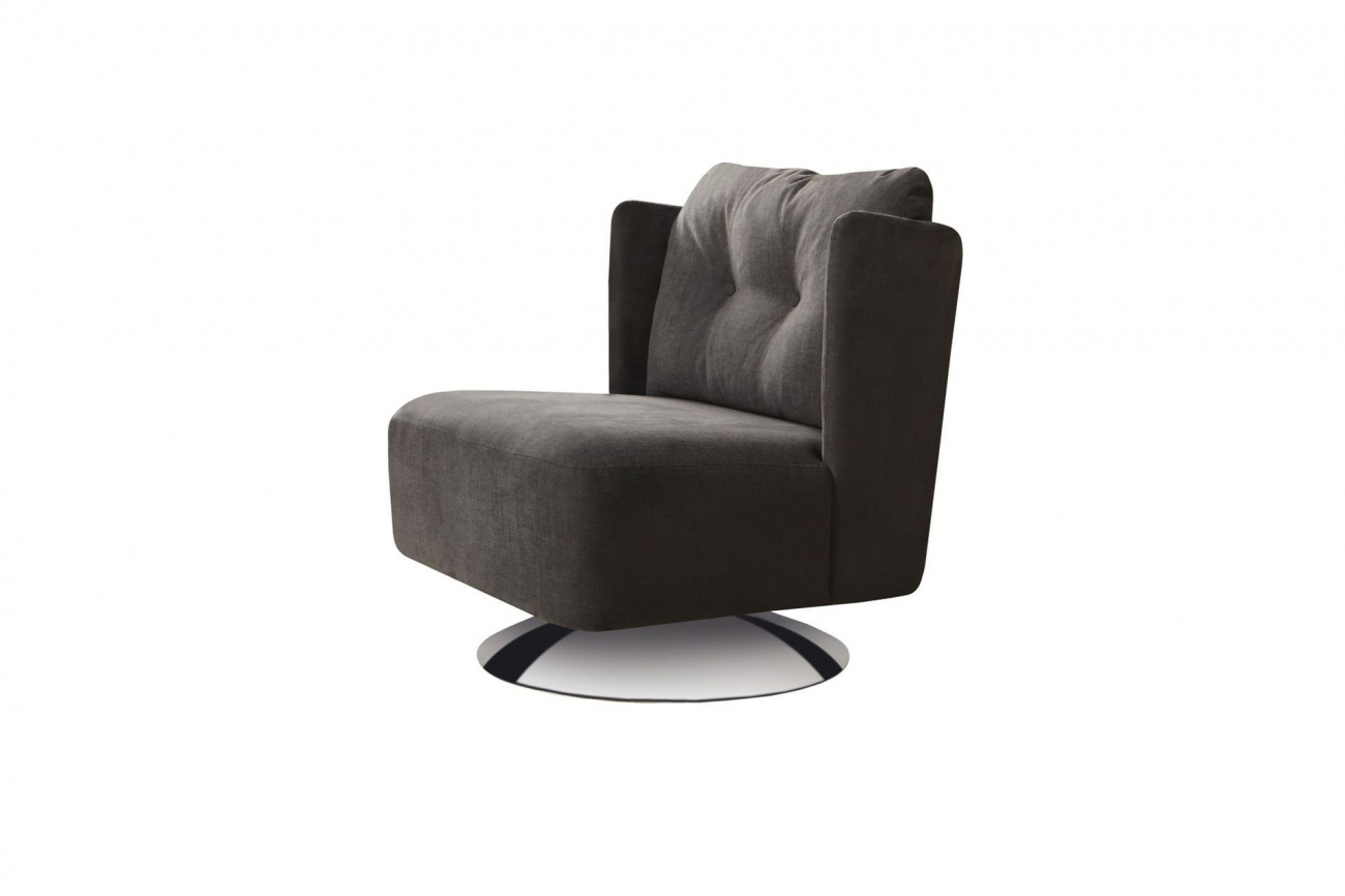 Кресло ALMA на круглом основании темно-серое SITS ALMA 191883 Серый - Вид №3