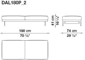 B&B Italia 3-х местный тканевый диван с шезлонгом Dock sun-id-1355318 - Вид №153