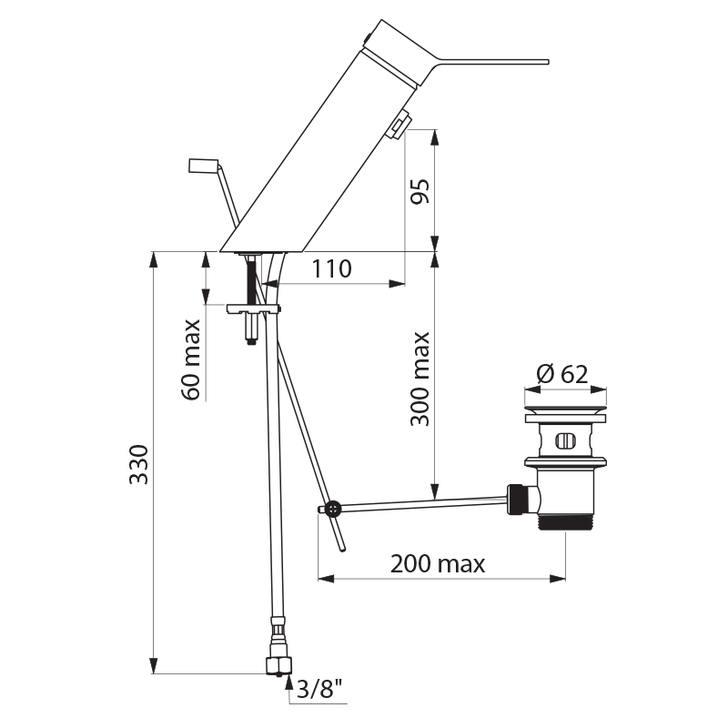 2620EP Смеситель с балансировкой давления SECURITHERM EP BIOSAFE DELABIE  - Вид №1