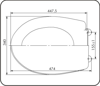 16822 Крышка сиденье для унитаза УКЛАД  - Вид №1