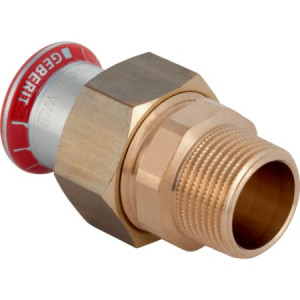 25335 Разъемное соединение Geberit Mapress из углеродистой стали, с наружной резьбой Geberit