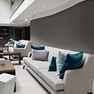 Гипсовый круглый утопленный прожектор