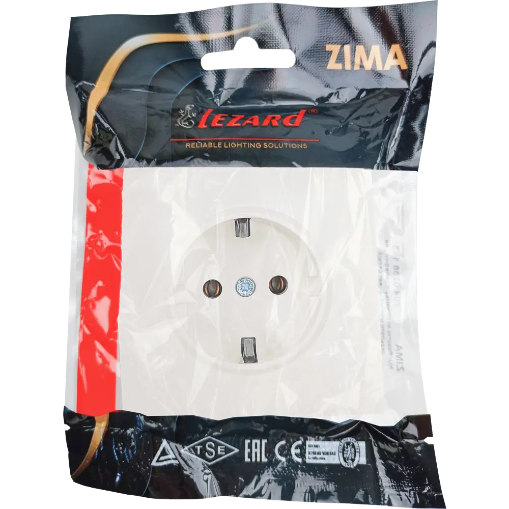 Розетка встраиваемая Lezard Zima с заземлением цвет слоновая кость 89446314 STLM-2068687 - Вид №5