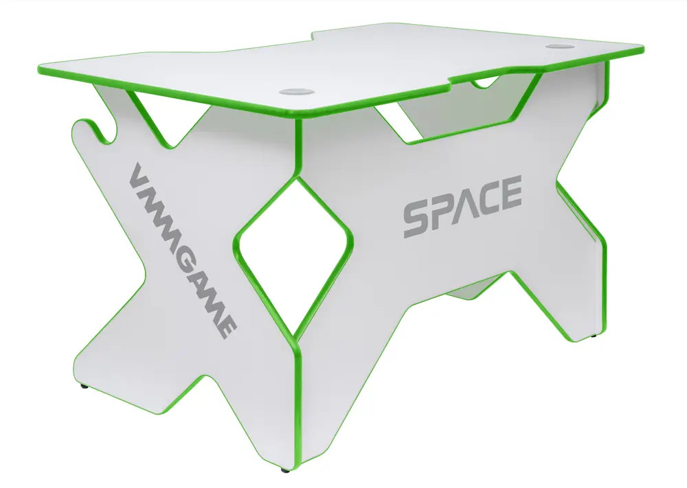 91147593 Компьютерный стол Vmmgame Space 120x77x80 см ЛДСП цвет белый/зеленый STLM-0500649