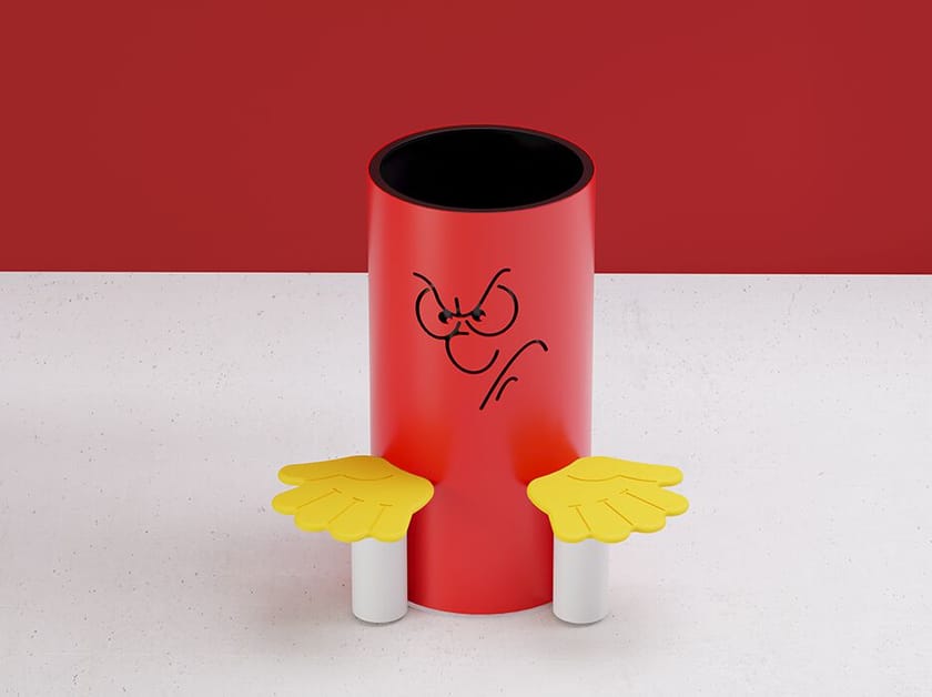 Плантатор с сиденьями для детей из оцинкованной стали DIMCAR PAOLONE IL BRONTOLONE ARCH-00023662