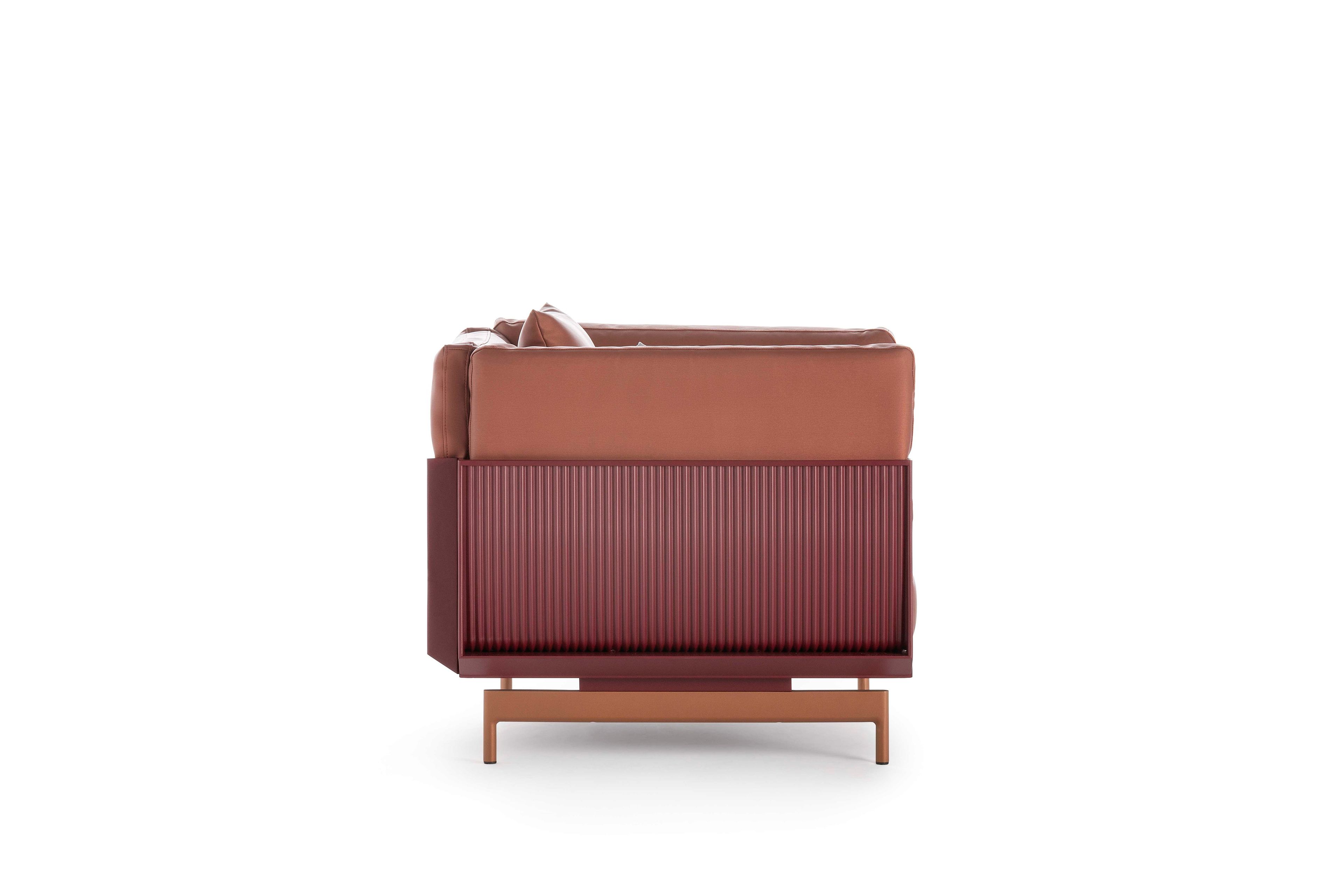 Садовый стул из ткани и алюминия с термокрытием GANDIABLASCO Onde ARCH-00136154 - Вид №3