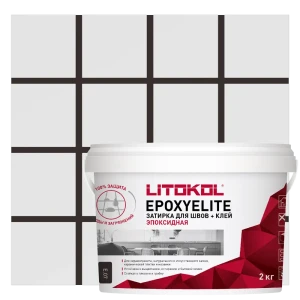 Затирка эпоксидная Litokol Эпоксиэлит Е.07 цвет черный кофе 2 кг