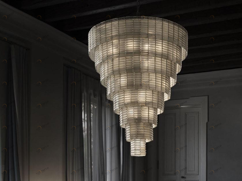 Euroluce Lampadari Подвесной светильник из сатинированного стекла Plissè Plissé sun-id-1439902