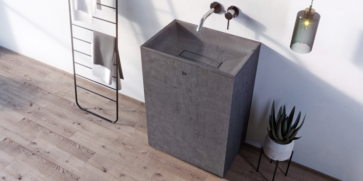 WB609SERYJ Накладная раковина на столешницу  прямоугольная BetOn  - Вид №2