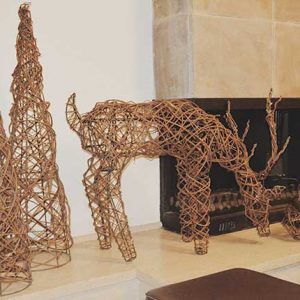 NS408 Конус из натуральной лозы Dekoraniaevents Navidad