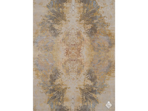 Прямоугольный ковер из бамбукового шелка и шерсти