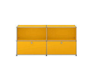 Секционный металлический шкаф с откидными дверцами