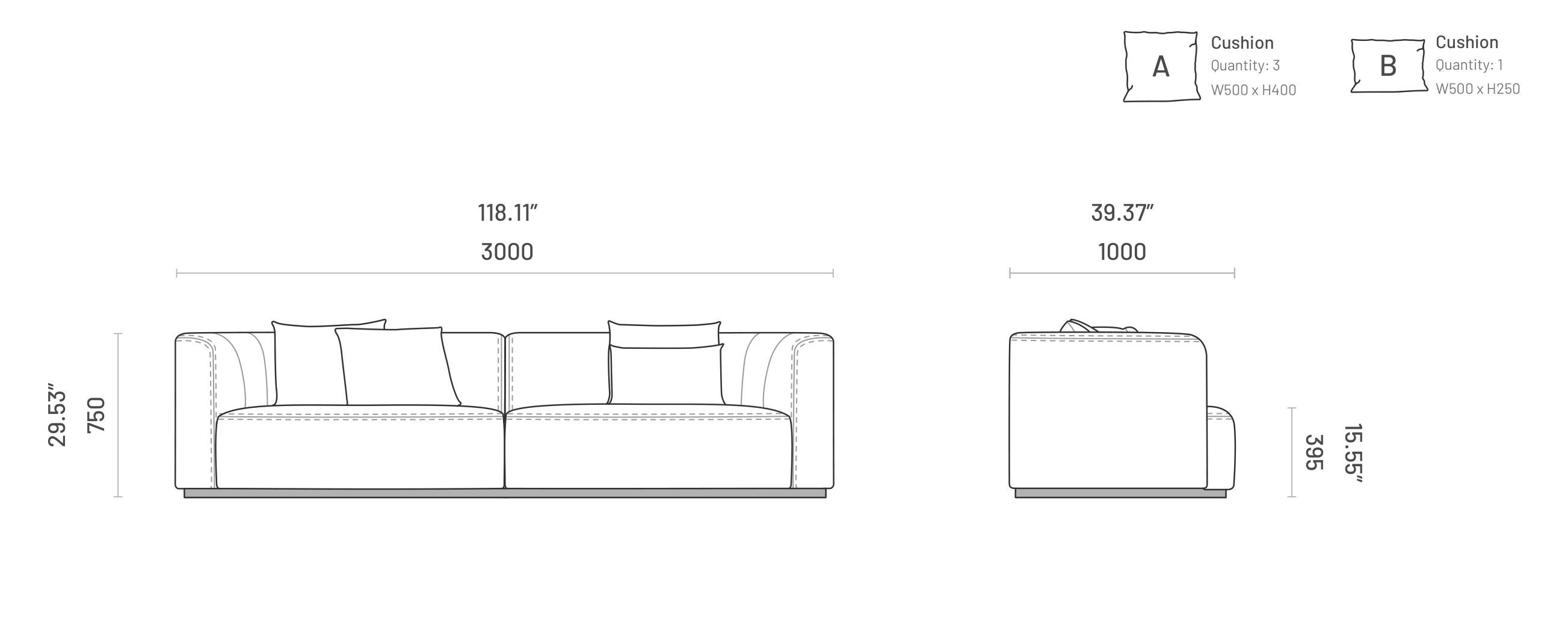 3-местный диван Domkapa CHLOE ARCH-00078915 - Вид №3