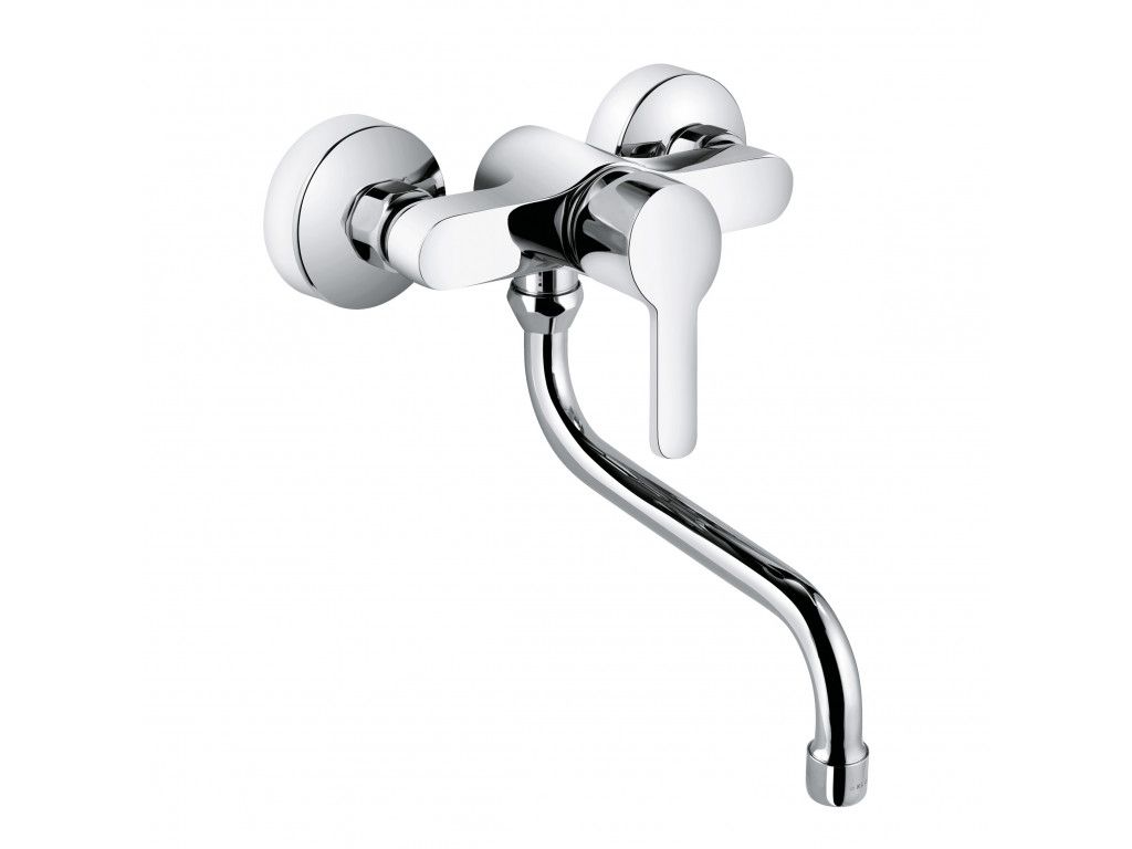 379240575 настенный однорычажный смеситель для кухни DN 15 KLUDI LOGO NEO хром 