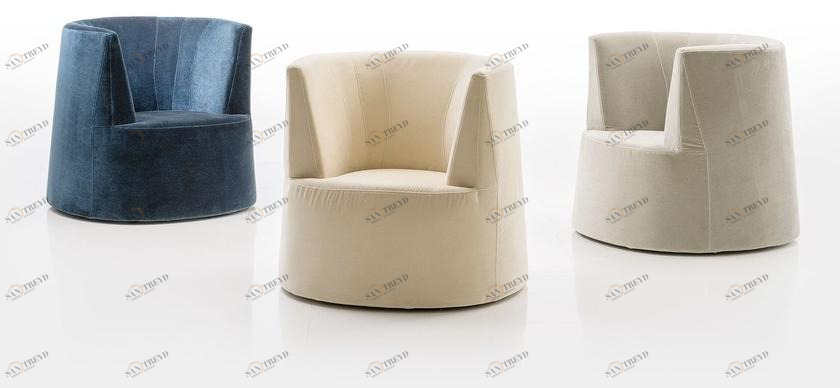 brühl Кресло из ткани с подлокотниками Powder sun-id-1360743