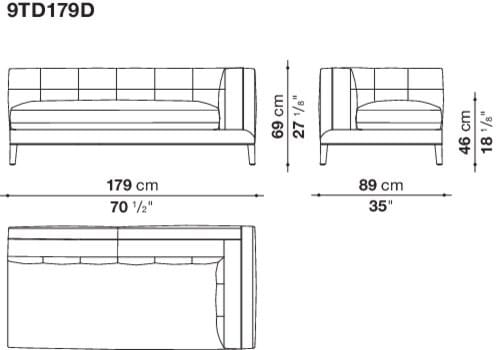 Угловой диван из ткани Maxalto Dives Soft ARCH-00042072 - Вид №7