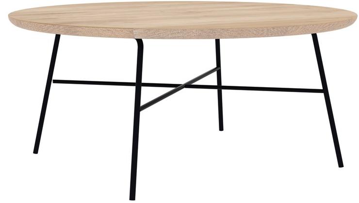 Ethnicraft Круглый журнальный столик из дуба Oak disc 26607 - Вид №1