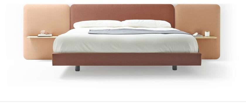 TREKU Двуспальная кровать из ткани с мягким изголовьем Lota sun-id-1474027 - Вид №4