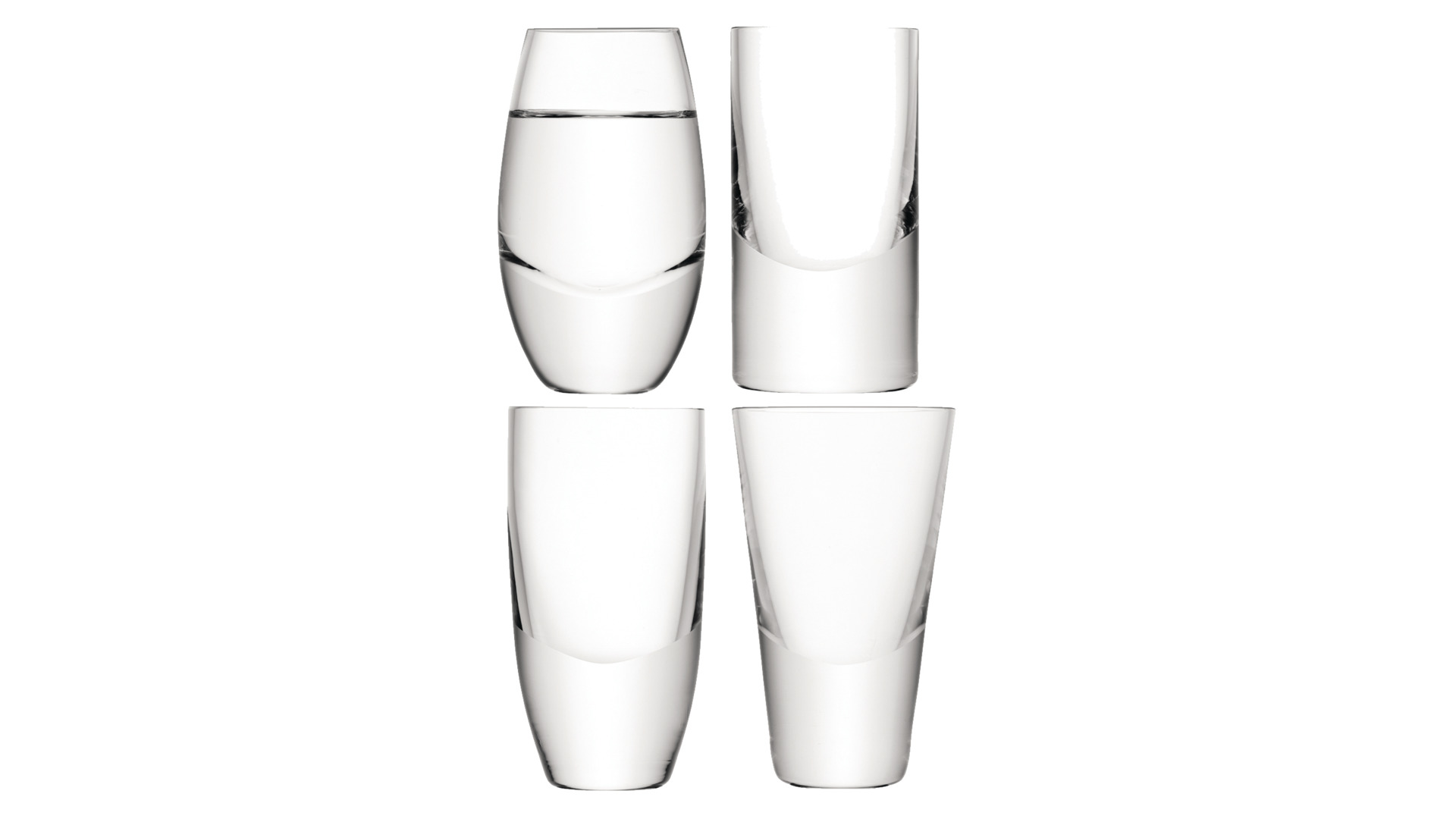 10656275 LSA International Набор стопок для водки LSA International, "LuLu", 52-55мл, 4шт. Стекло - Вид №2