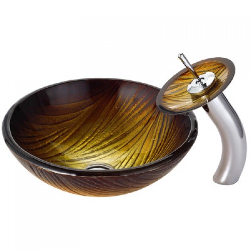 C-GV390-19mm-KGW1700 Накладная раковина на столешницу  прямоугольная Krausru 