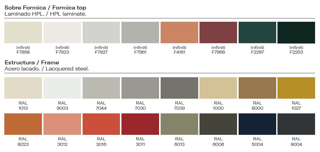 Круглый стальной журнальный столик с порошковым покрытием Vergés Mim ARCH-00101723 - Вид №4