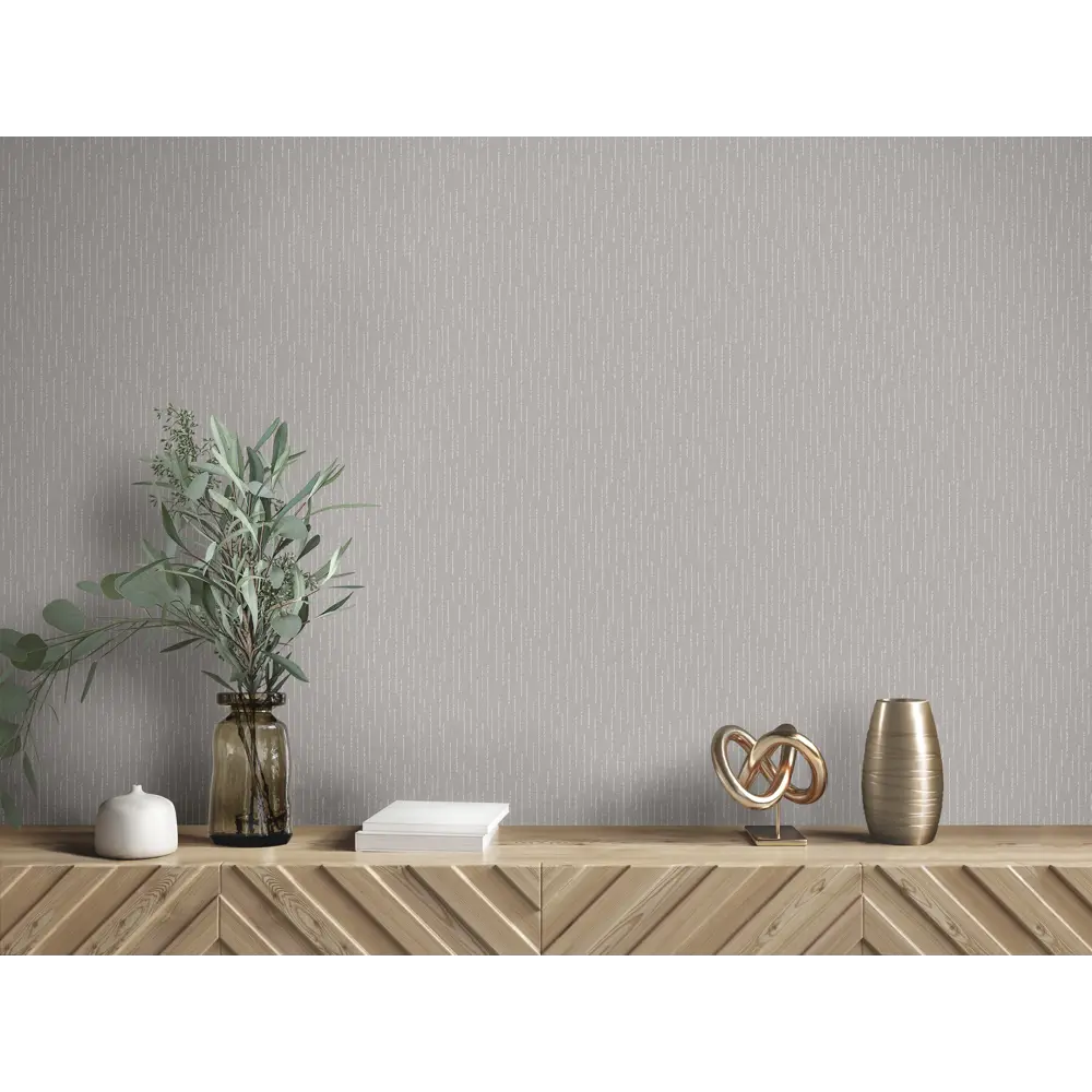 Обои Renowa Комета серо-серебристые с полосами для современного интерьера 89425642 STLM-1578856 - Вид №3