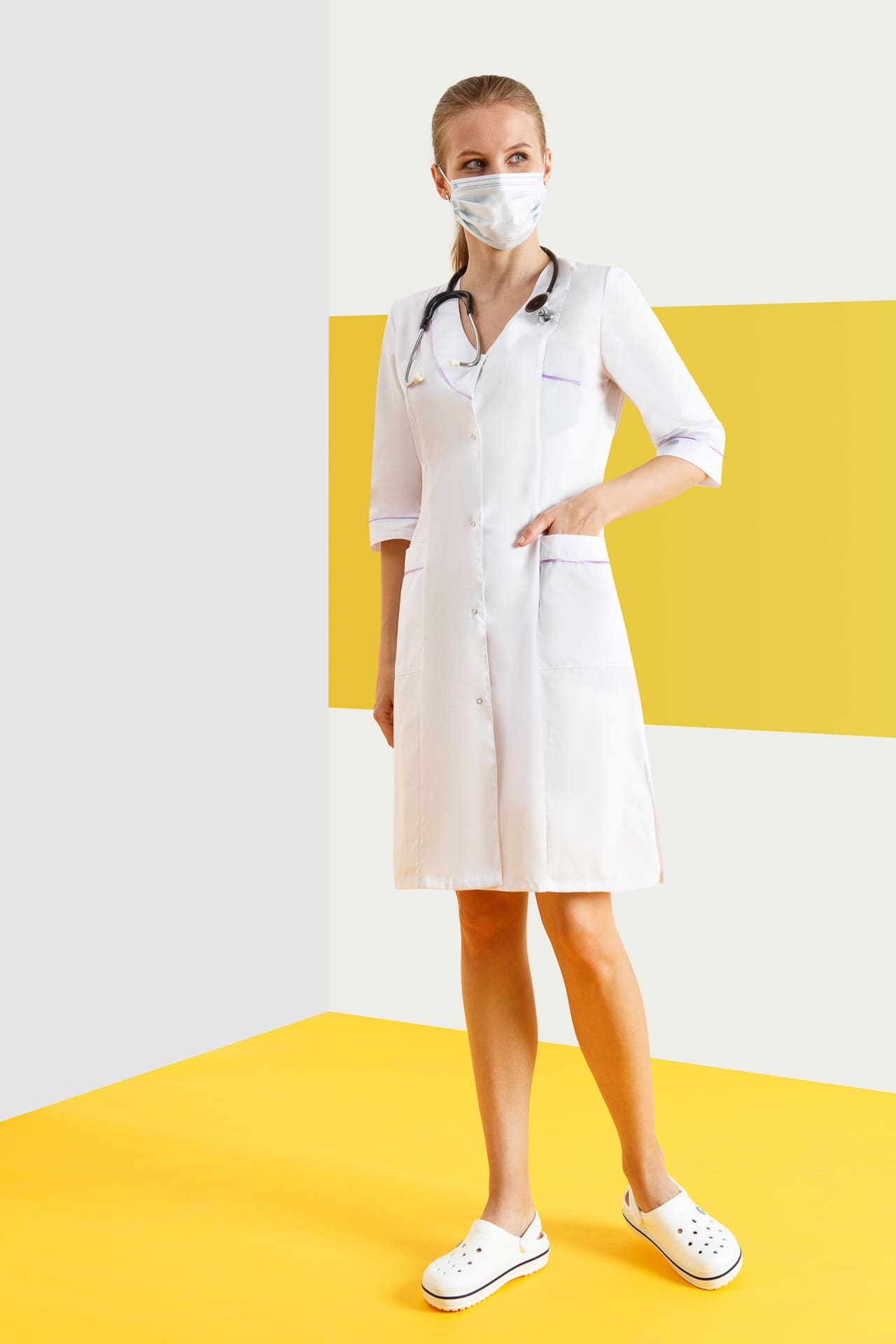 62914 Халат "Варя"  Медицинская одежда  размер 50/170-176 Спецодежда  - Вид №2