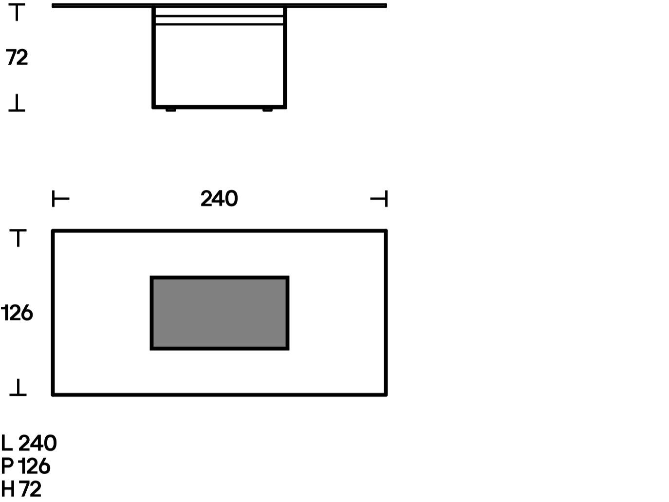 Прямоугольный стол из нержавеющей стали и стекла ACERBIS GLIMM ARCH-00072272 - Вид №6