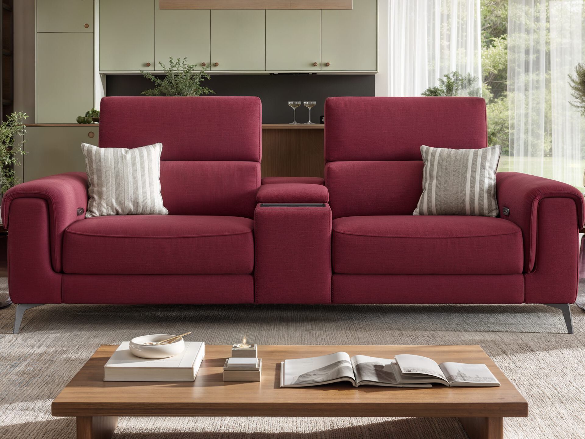 2 местный домашний кинотеатр ткань диван Sofanella Visso ARCH-00117113 - Вид №7