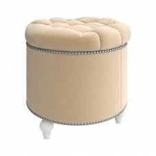 Пуф круглый MODENA BEIGE бежевый PUSHA ДИЗАЙНЕРСКИЕ, PUSHA 061318 Бежевый