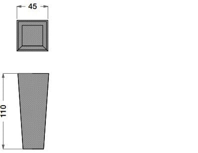 Высокий деревянный садовый горшок CPRN HOMOOD На открытом воздухе ARCH-00137472 - Вид №2