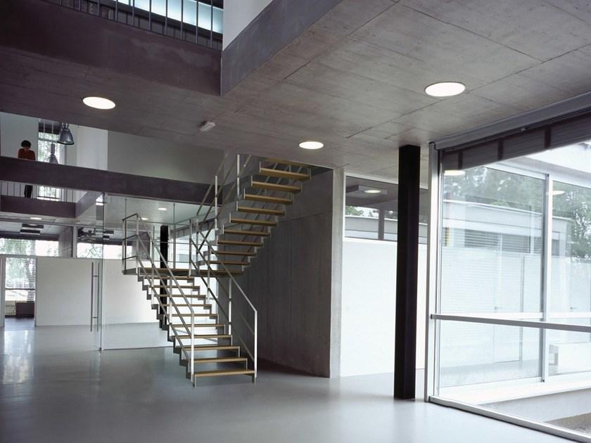 Fontanot П-образная открытая лестница из стали и дерева Lafont sun-id-1441708 - Вид №1