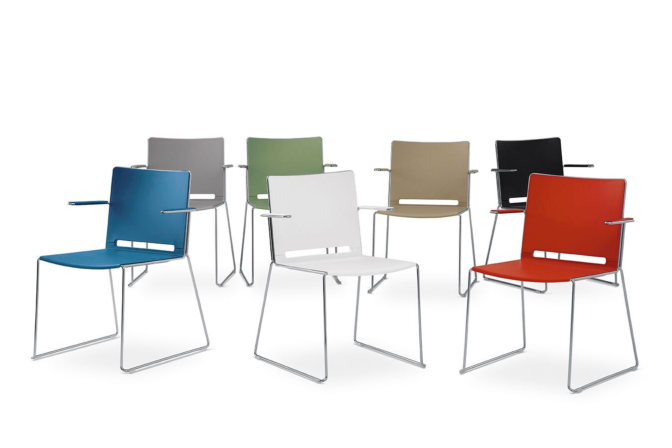 Стул из полипропилена с подлокотниками Diemmebi laFILÒ ARCH-00003666 - Вид №2