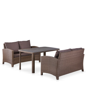 T51A/S58A-W773 Brown Комплект плетеной мебели Afina