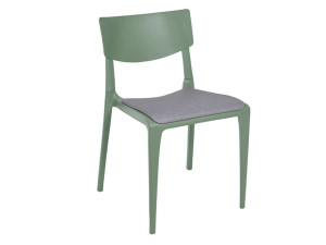 Штабелируемый стул из полипропилена с мягким сиденьем