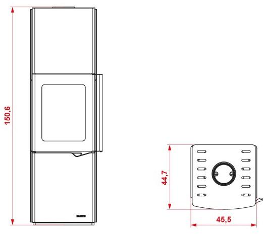 PALAZZETTI Дровяная печь из стали класса а Eva s sun-id-1359224 - Вид №1