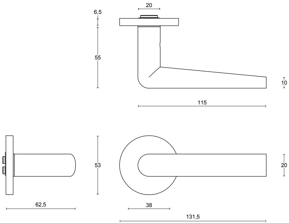 Formani Ручка на розетке с покрытием из матового черного ПВХ Inc sun-id-1501442 - Вид №6
