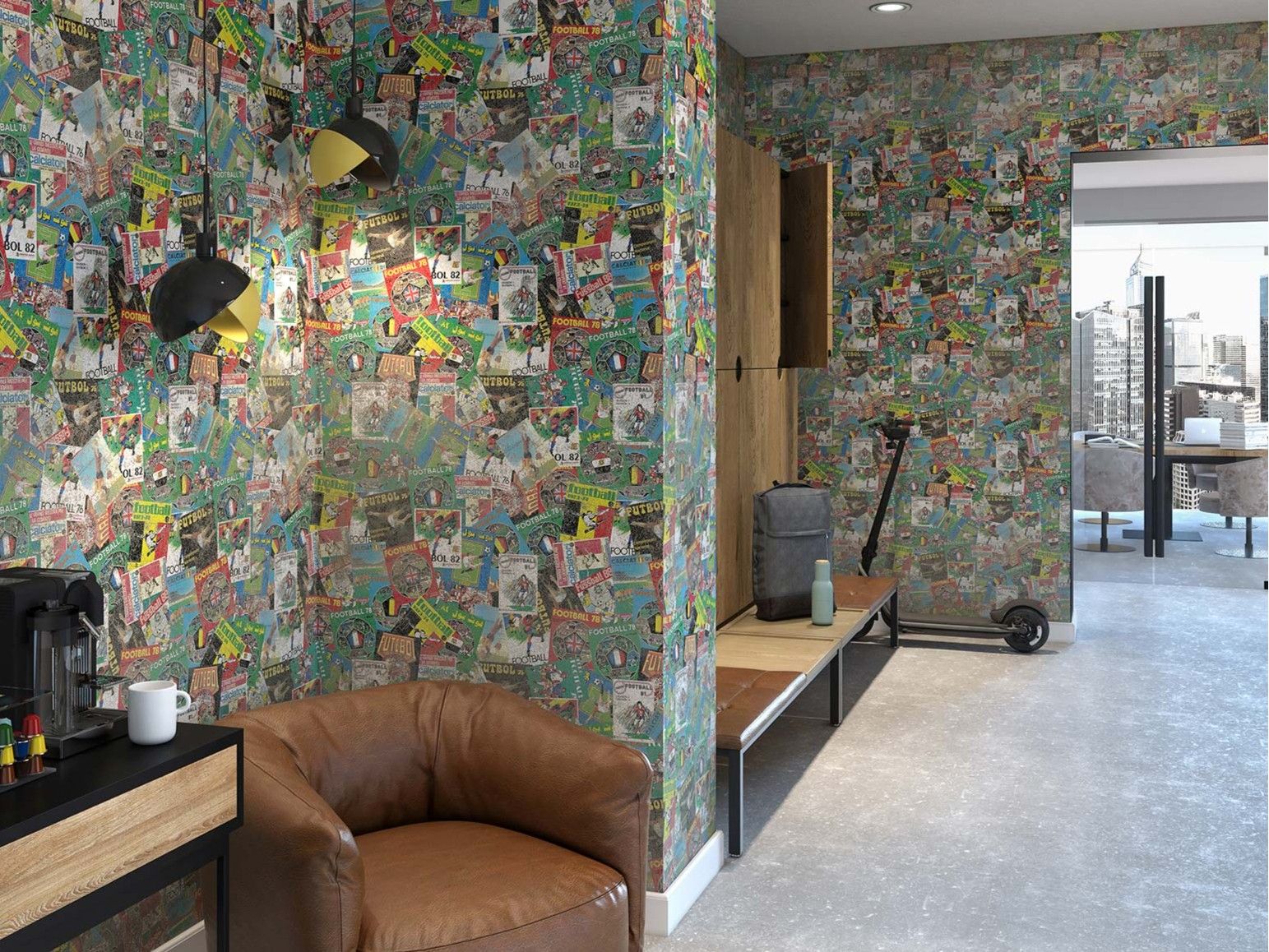 Нетканые панорамные обои с рисунком Tecnografica Panini ARCH-00015752