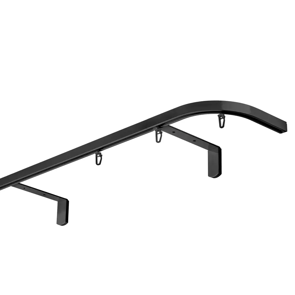 Элемент поворотный пристенный Арт-декор алюминий цвет черный STLM-2197942 - Вид №1